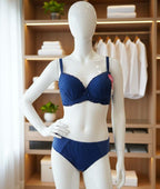 Soft padded pushup fancy lace bra