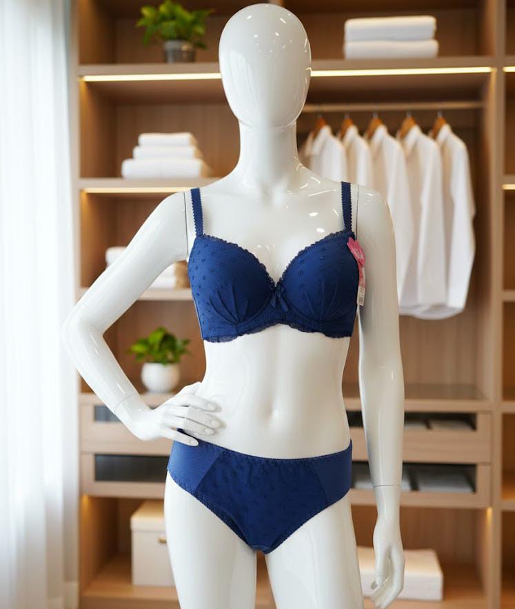 Soft padded pushup fancy lace bra