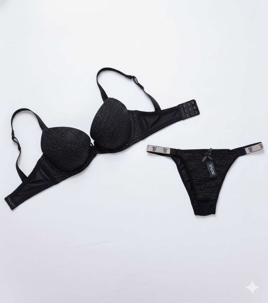 Premium VS sparkle & Shine Padded Push-Up Bra set