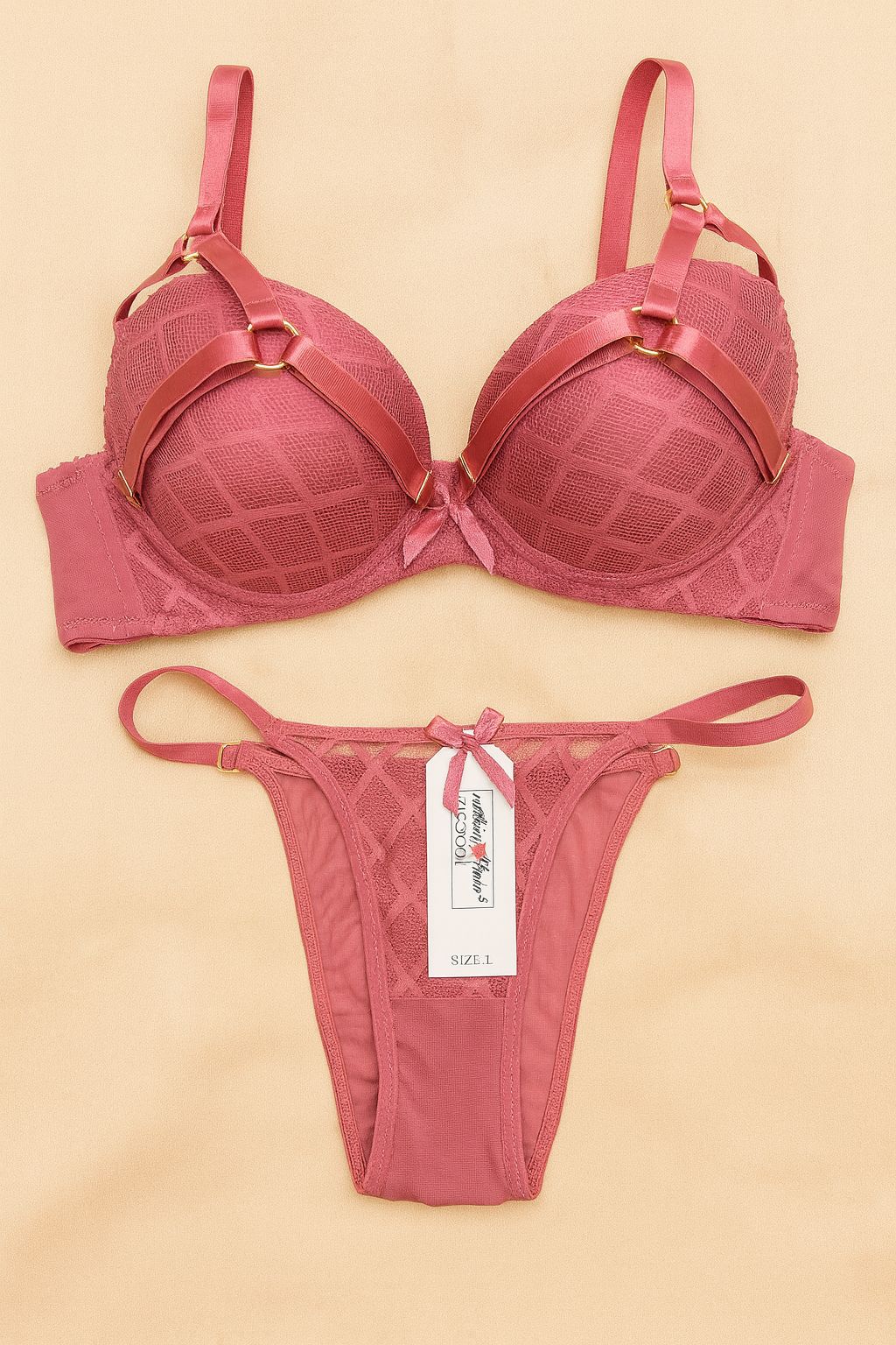 Pushup padded bra set