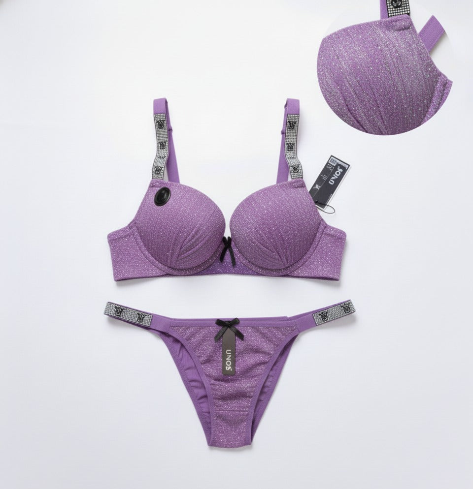 Premium VS sparkle & Shine Padded Push-Up Bra set