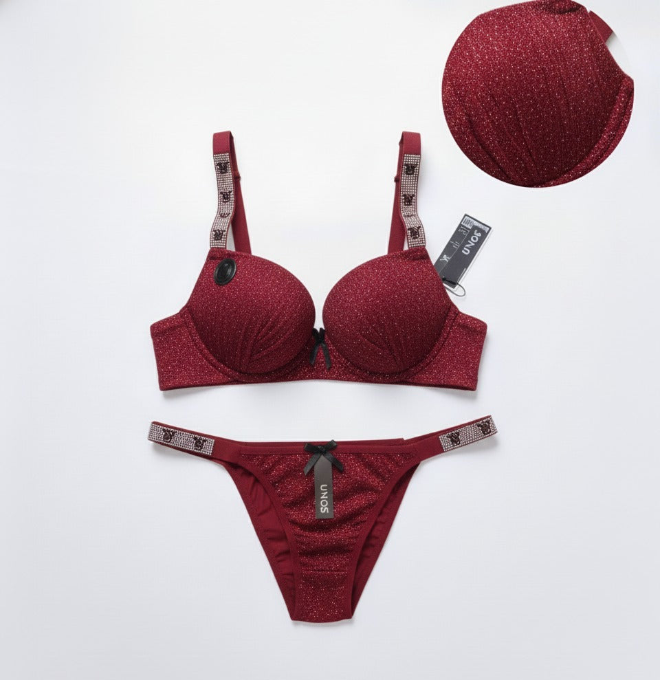 Premium VS sparkle & Shine Padded Push-Up Bra set