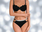 Comfort Scallop Push-Up Bra and Cutout Lingerie Set
