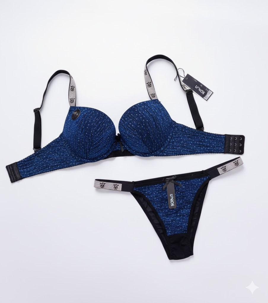 Premium VS sparkle & Shine Padded Push-Up Bra set