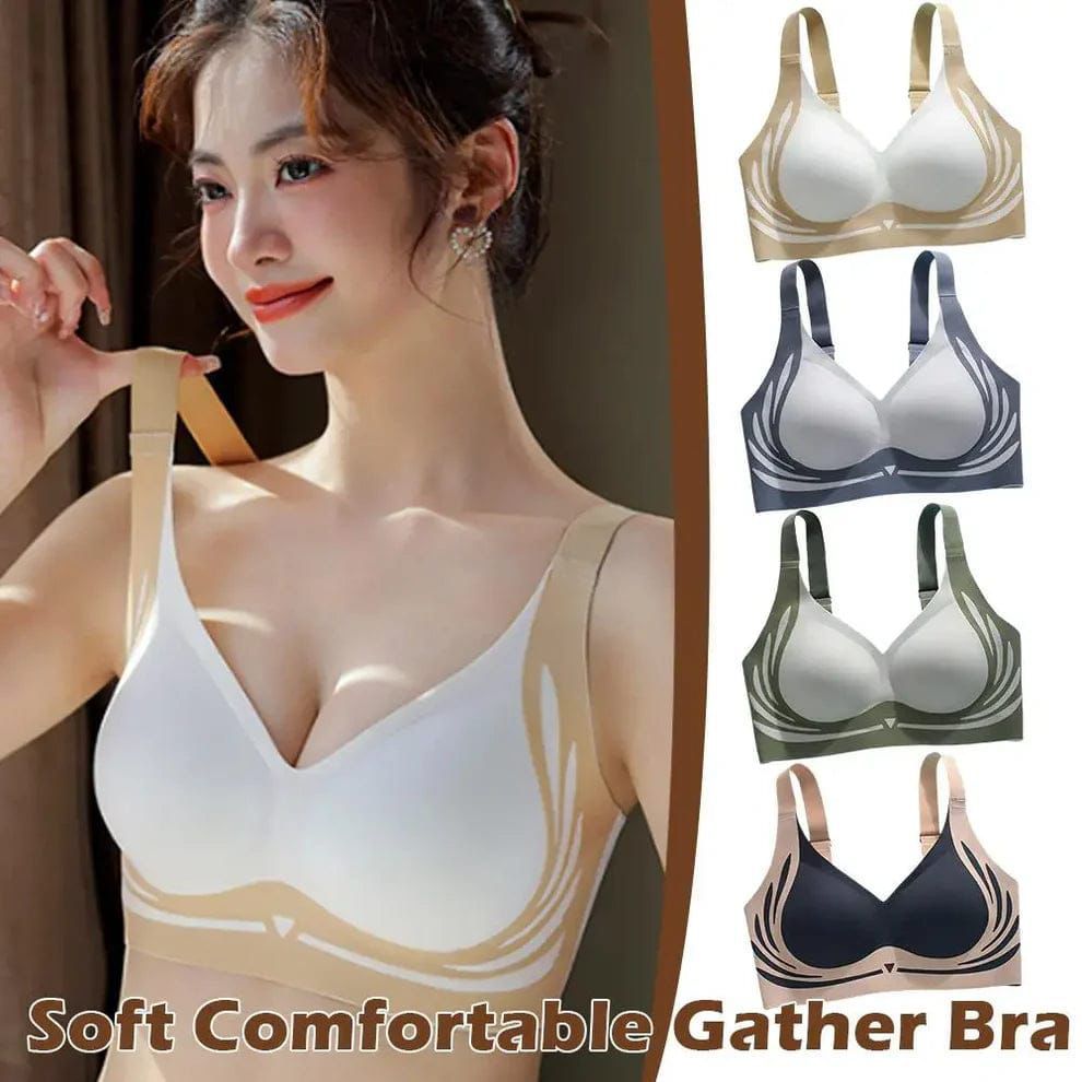 Soft comfortable pushup gathar bra